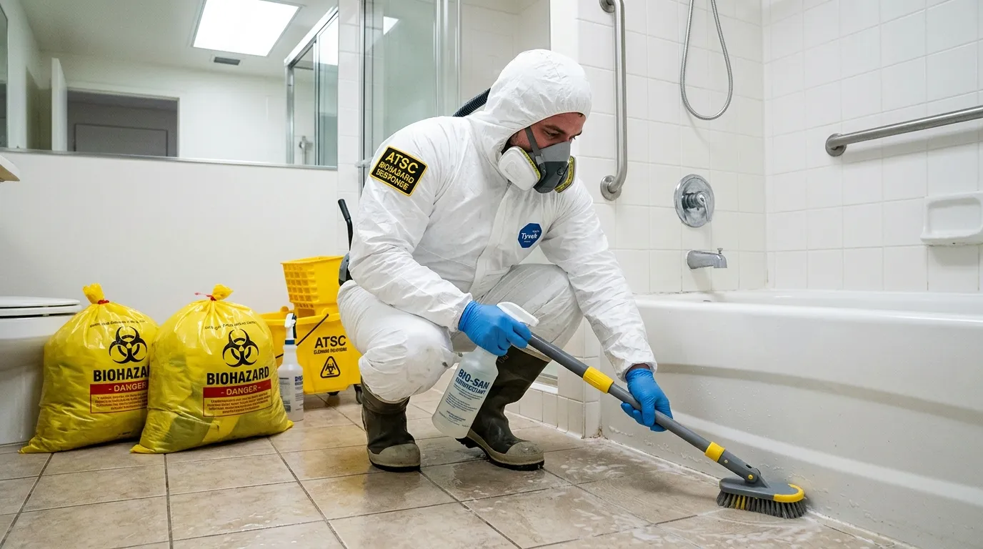 Decontamination equipment deployed for Blood Cleanup in Glenarden